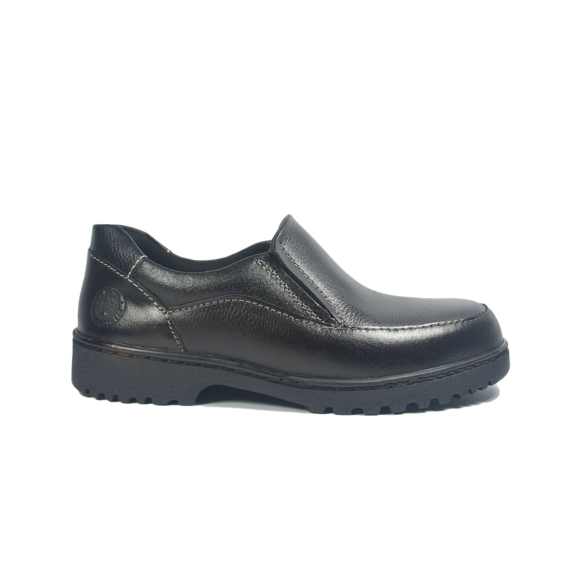 Walk About® Slipon Safety shoes with Buffalo leather (6936 Black 039 SB P HRO)